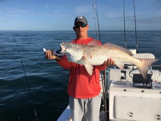 Huge red caught by Captain Jared